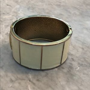 Wide enamel cuff bracelet